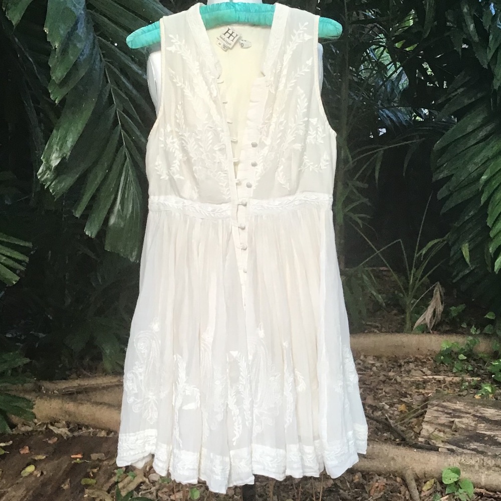 Haute Hippie cotton dress with embroidery
